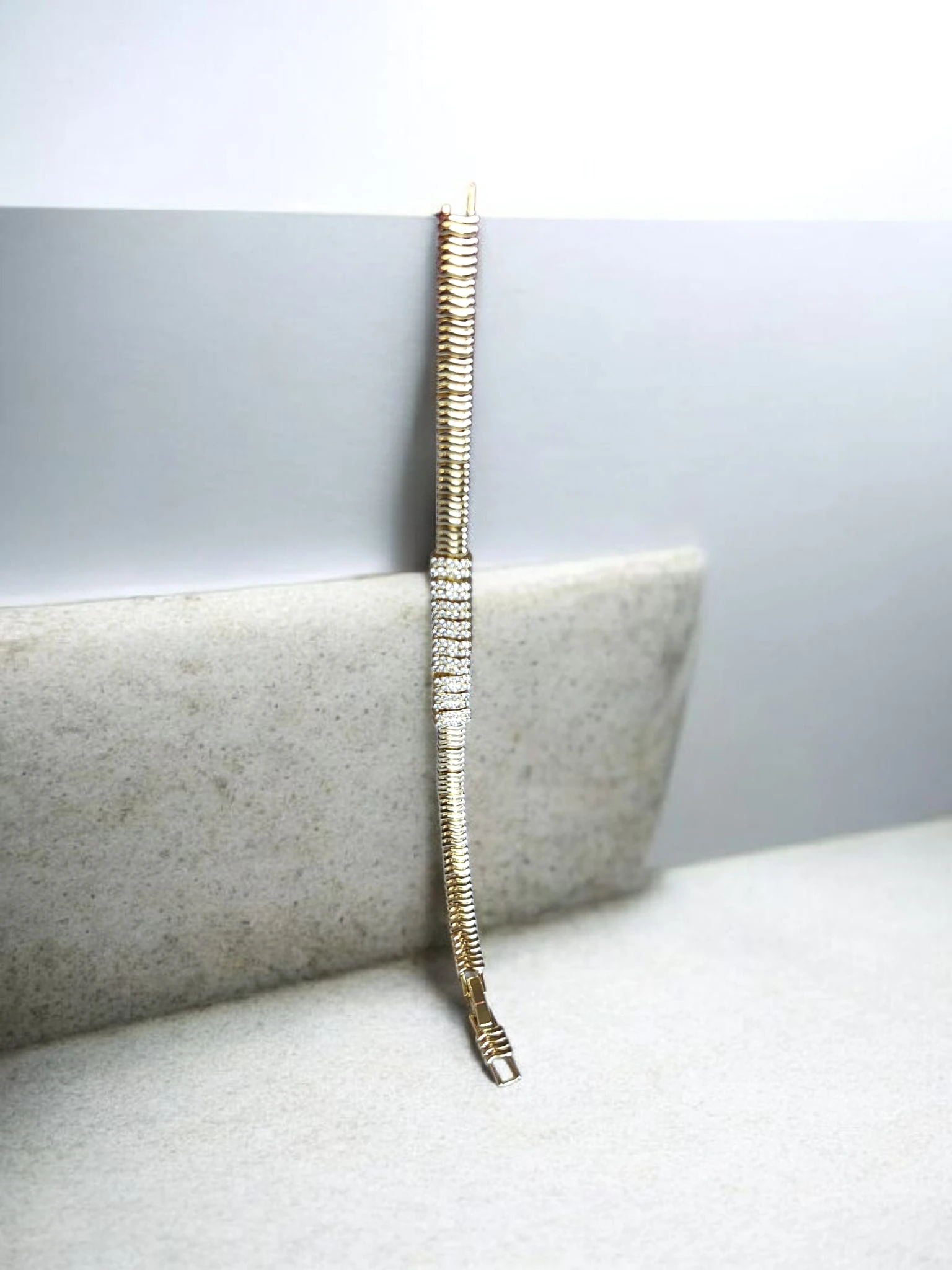 14K Gold Renkli Vip Seri Burgu Bileklik