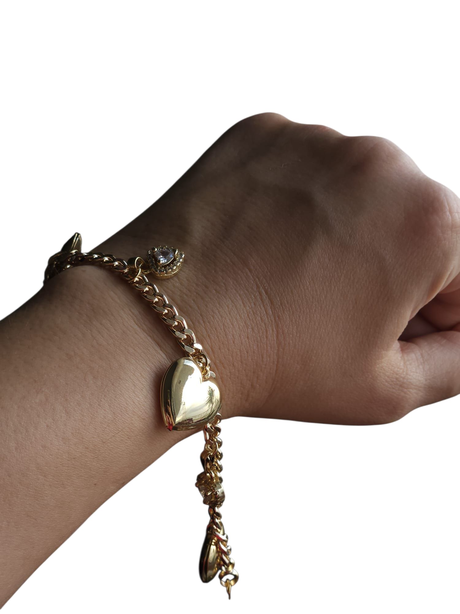 14K Gold Renkli Vip Seri Kalpli Şans Bileklik