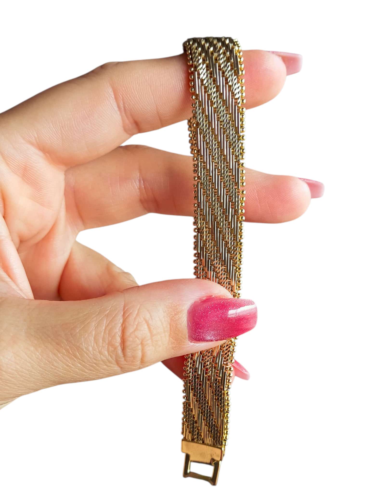 14K Gold Renkli Vip Seri Hasır Bileklik