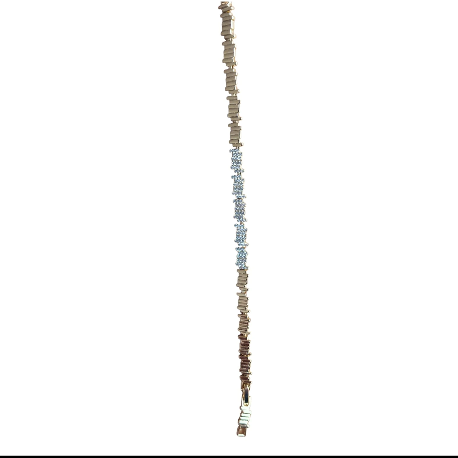 14K Gold İkili Yıldız Vip Seri Zikzak Bileklik