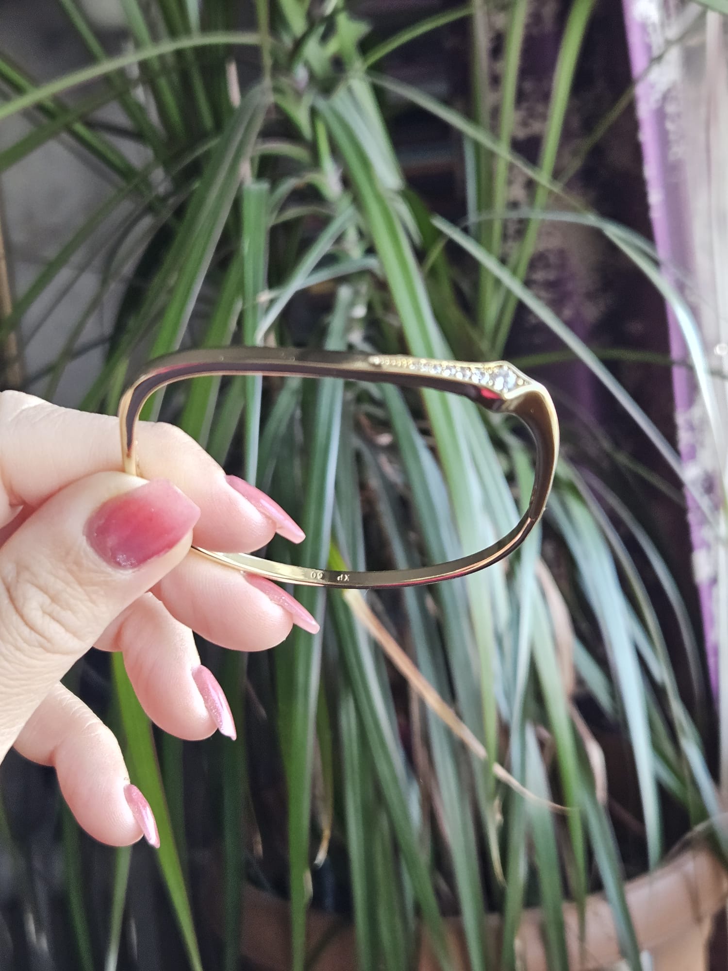 14K GOLD KAPLAMA ZİRKON TAŞLI KELEPÇE