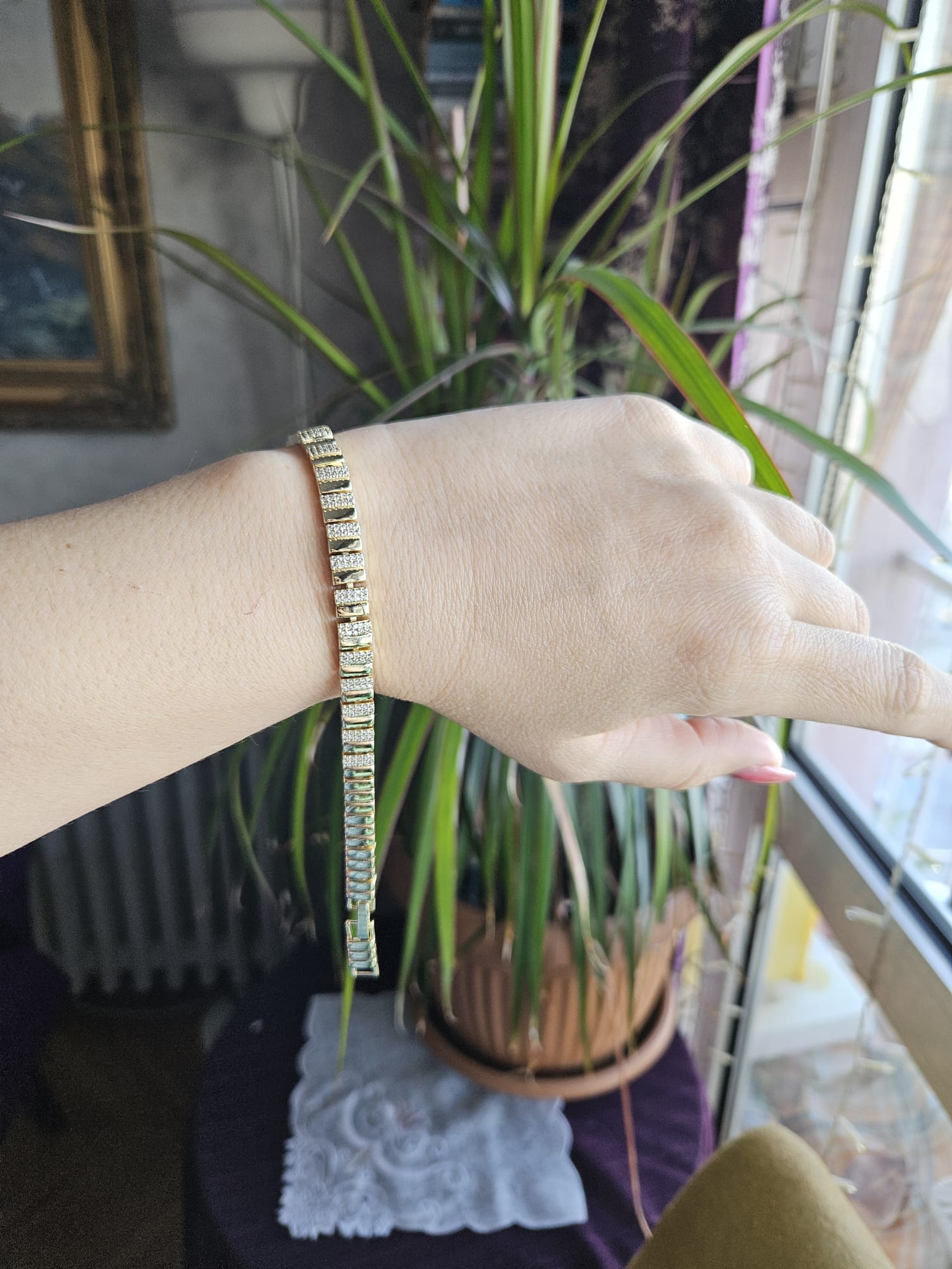 14K Gold Renkli Vip Seri Sırataş Bileklik