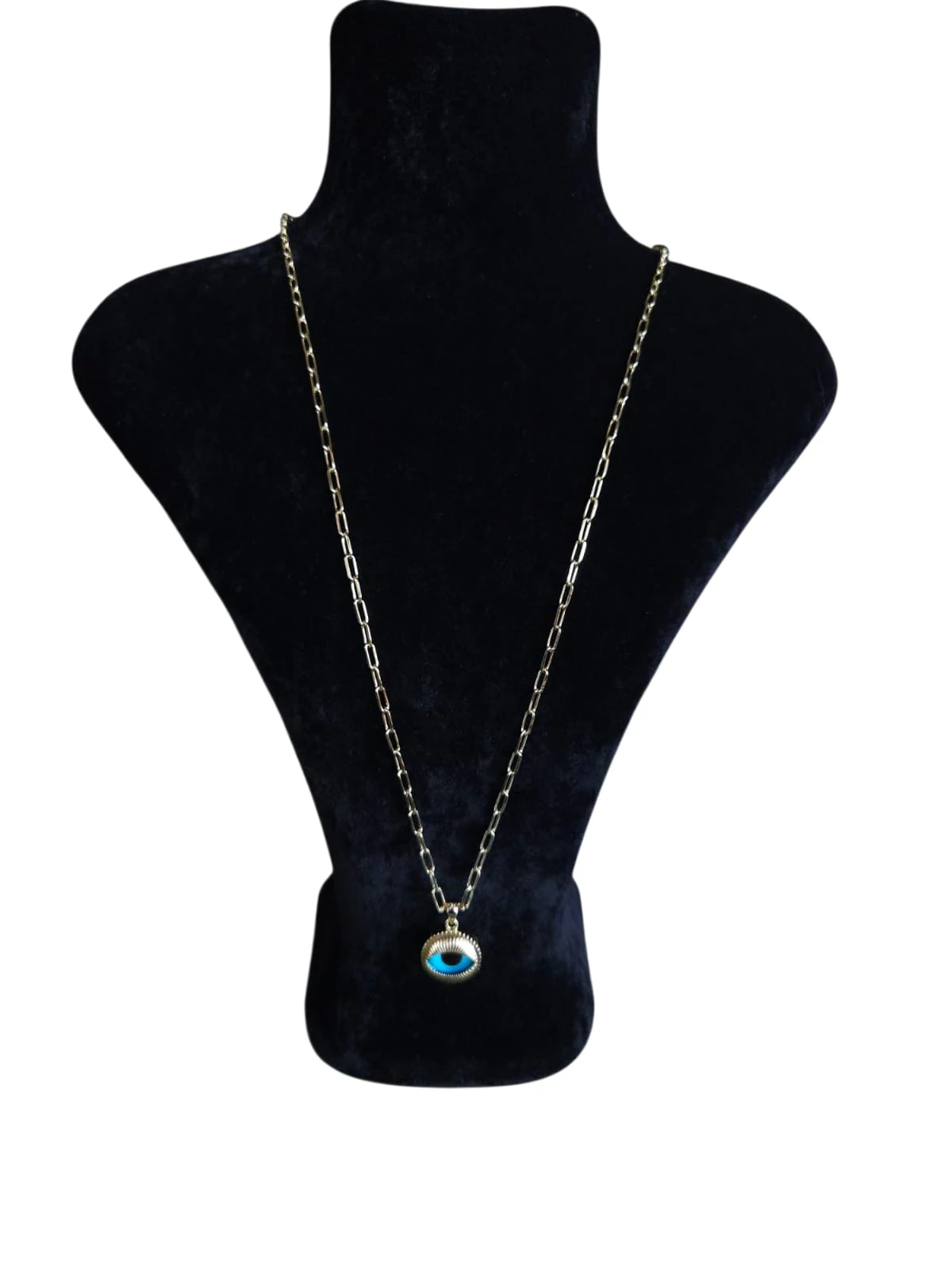 SLOWSHE – 14 K Gold Kaplama NAZAR BONCUKLU VIP Kolye (Zincir Uzunluğu: 45 cm)