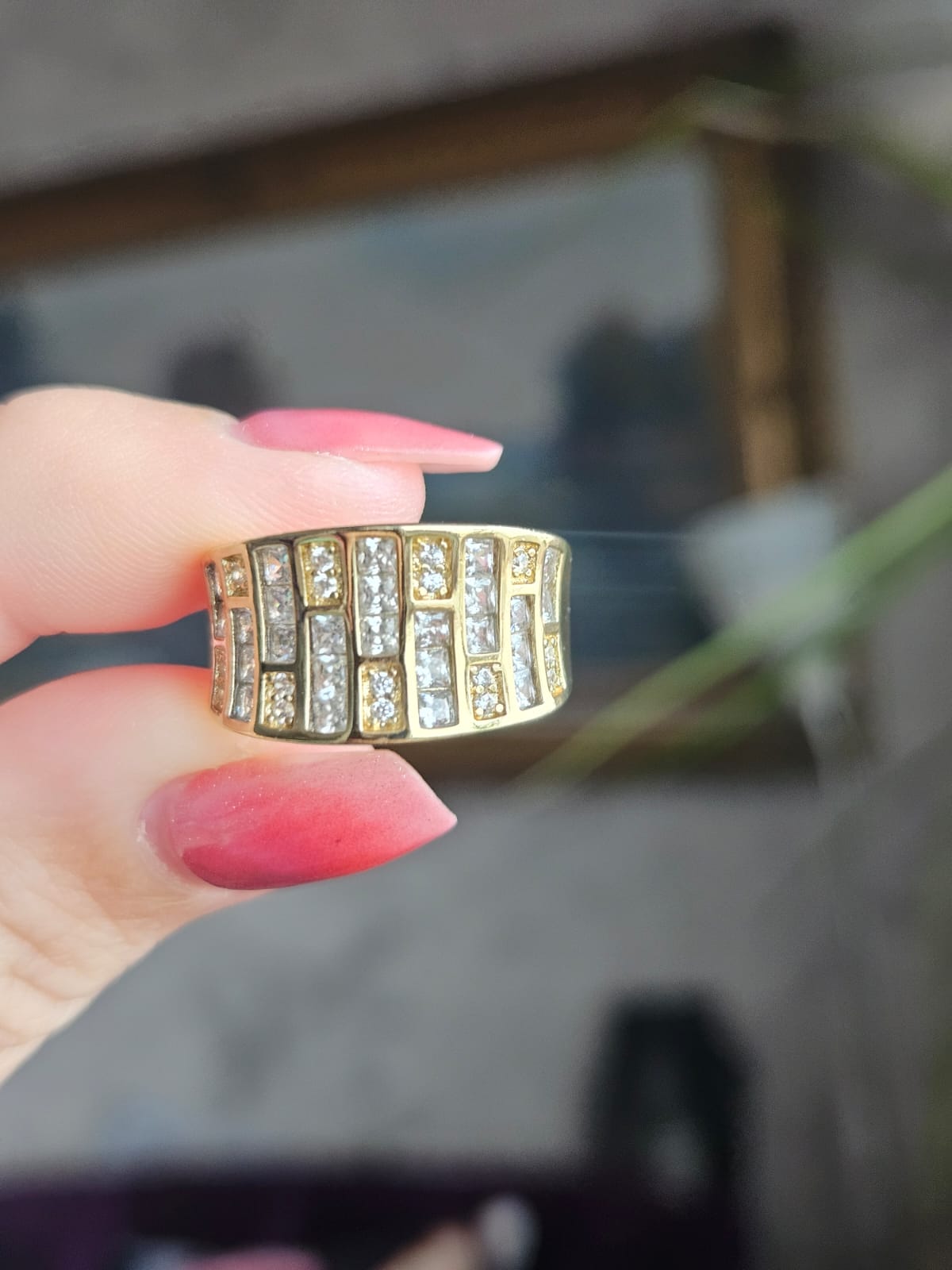 Slowshe-14K Altın Kaplama Miller Yüzük