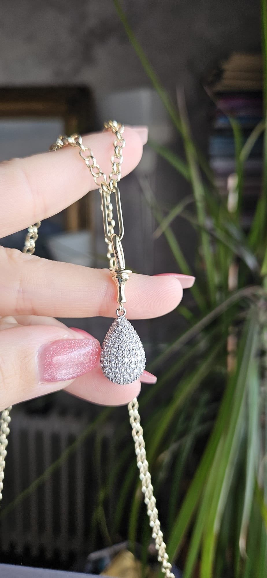 SLOWSHE – 14 K Gold Kaplama DAMLA VIP Kolye (Zincir Uzunluğu: 45 cm)