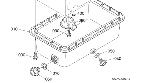 15434-01613 OIL PAN  V2203-V2403