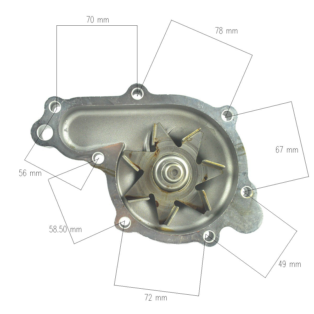 Water pump / Kubota V3307 / / 1G772-73430 / 1G772-73032 