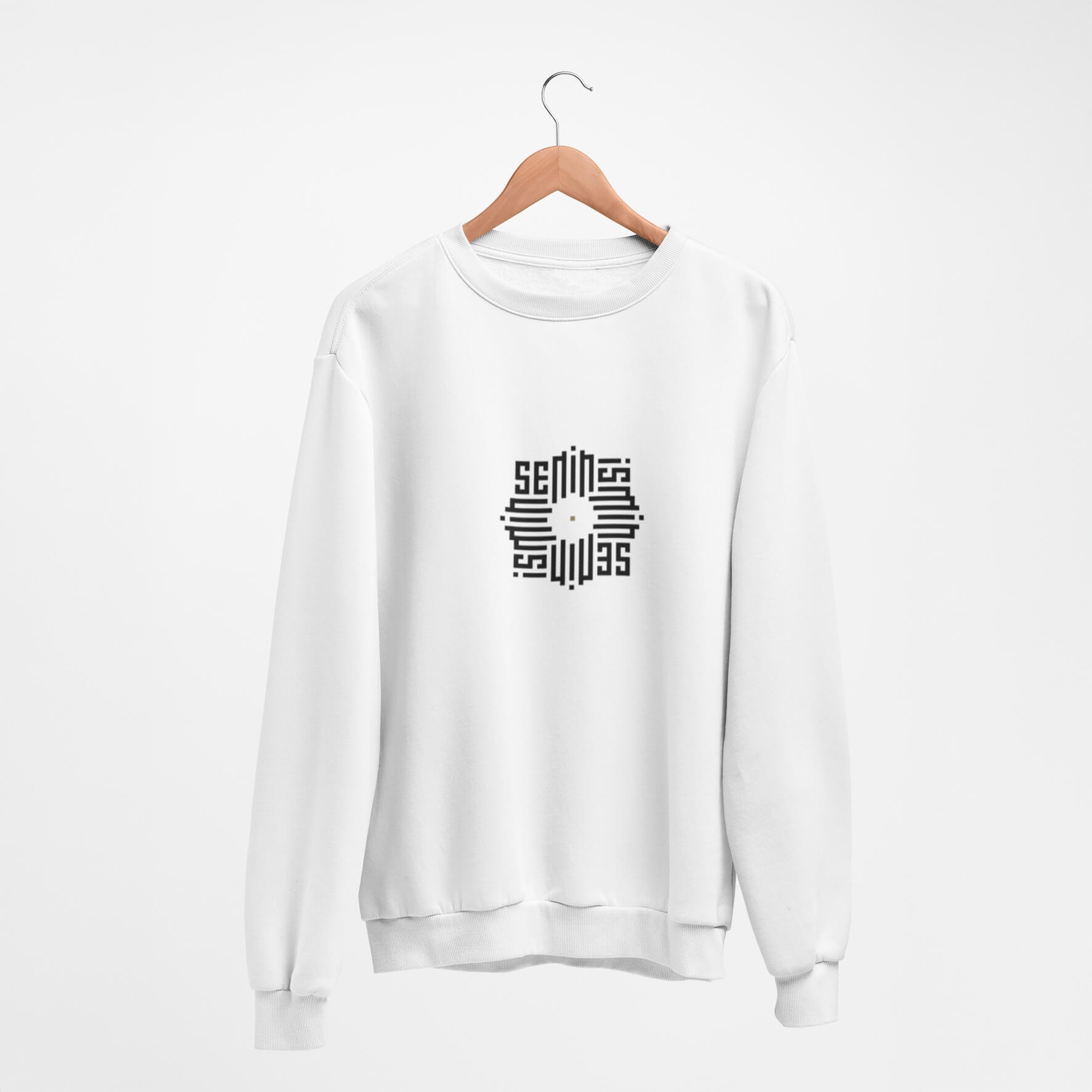 BEYAZ SWEATSHIRT