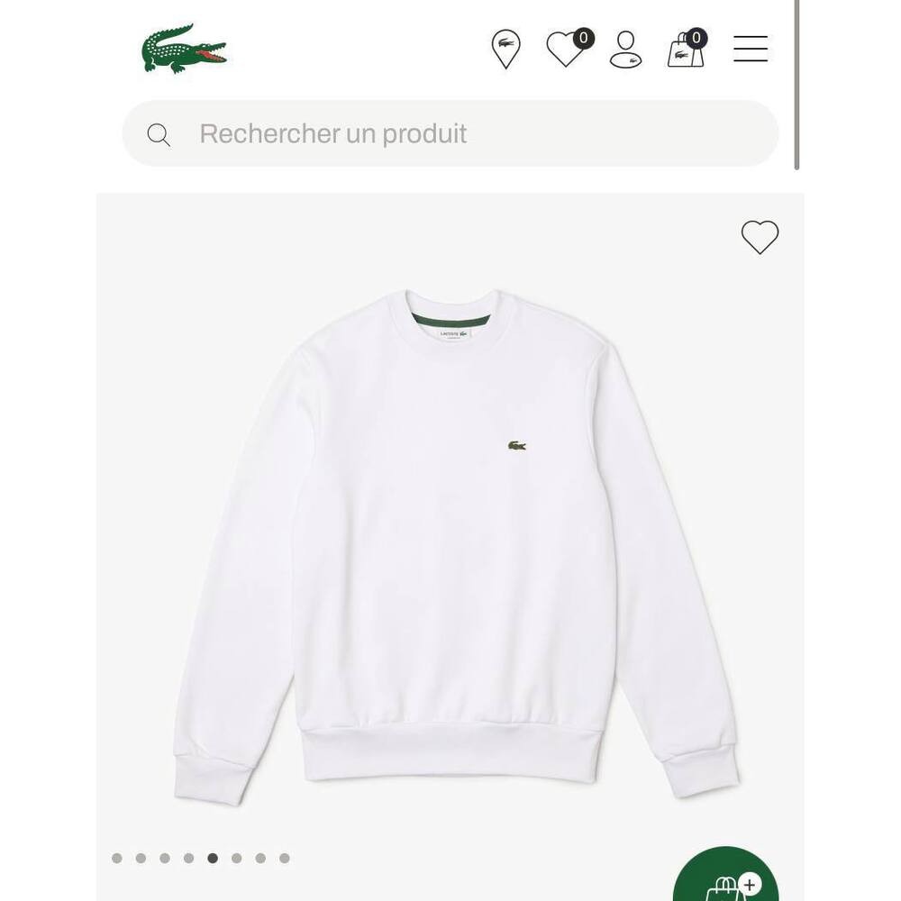 Lacoste Sweatshirt Beyaz