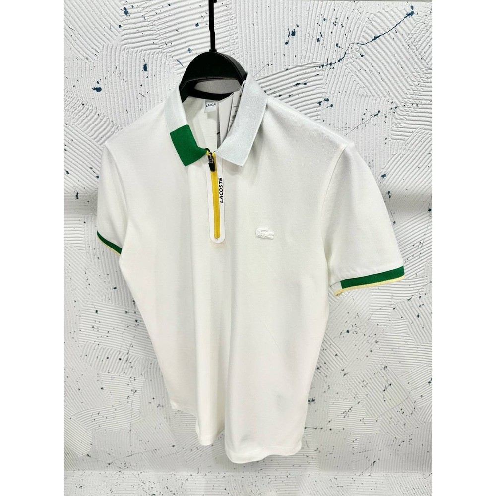 Lacoste Polo Yaka Ferm. Beyaz