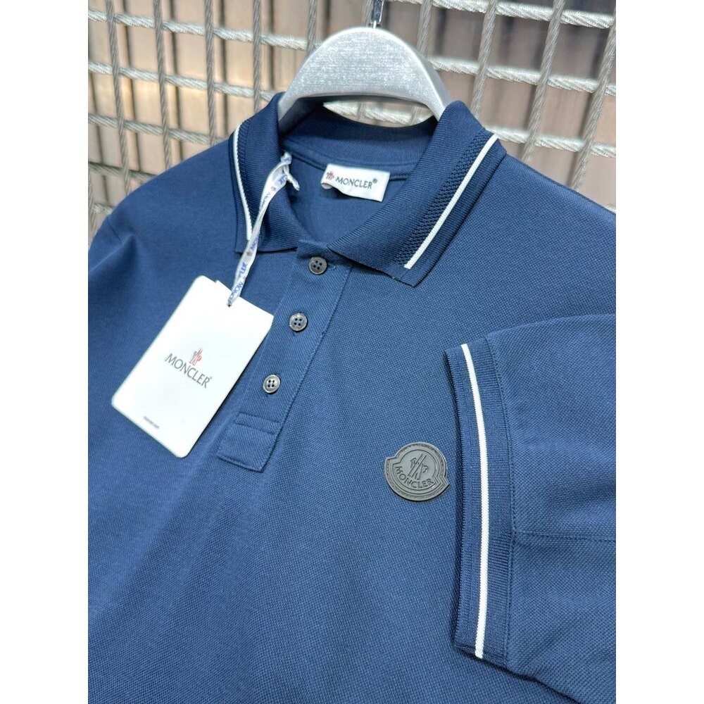 Moncler Polo Yaka Lacivert