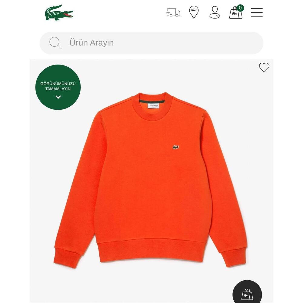 Lacoste Sweatshirt Turuncu