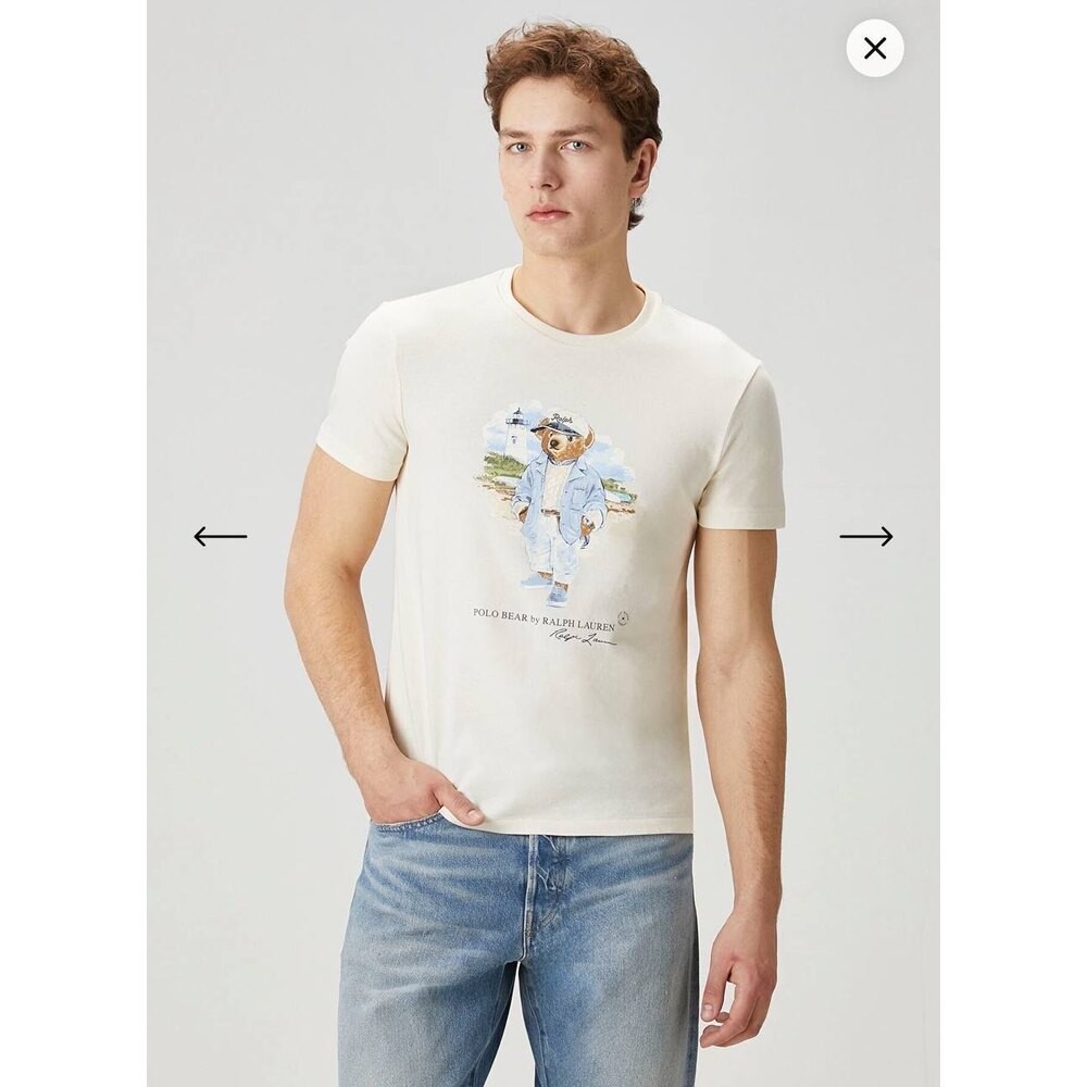 Polo Ralph Lauren Bisiklet Yaka Beyaz