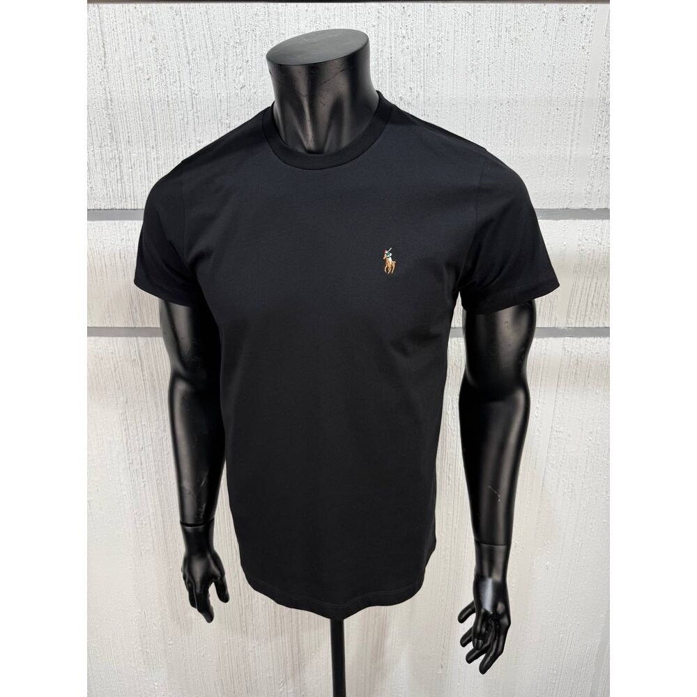 Polo Ralph Lauren Basic Bisiklet Yaka Siyah