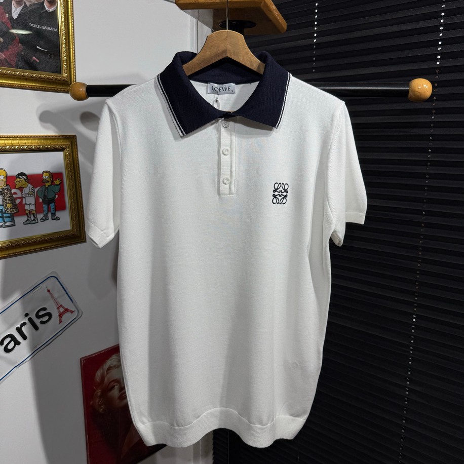 LOEWE POLO YAKA TRİKO BEYAZ RENK
