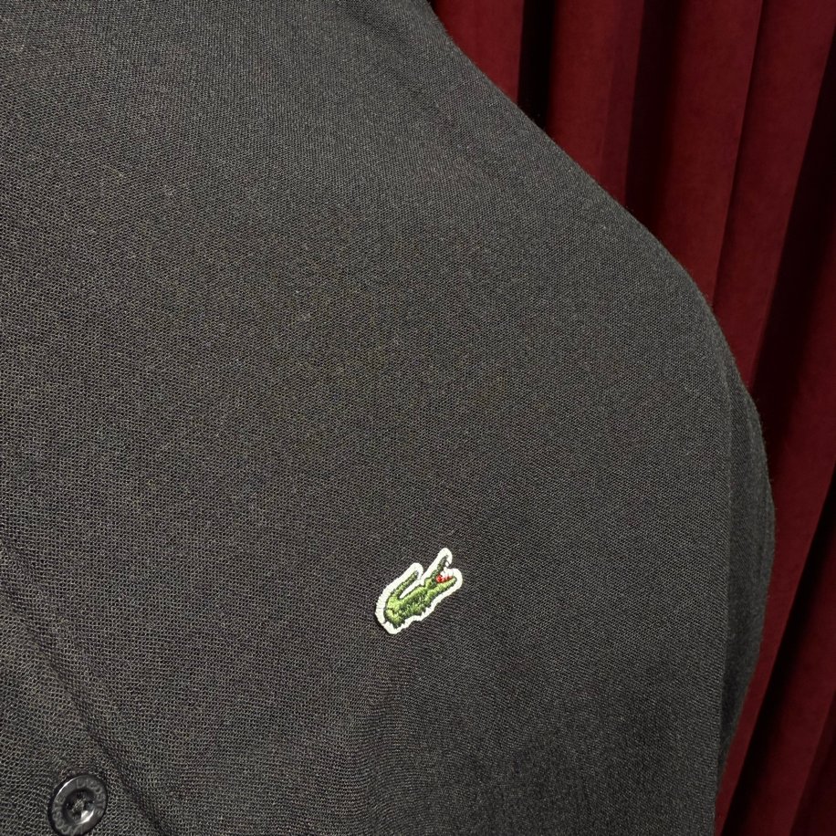 LACOSTE KETEN GÖMLEK SİYAH RENK