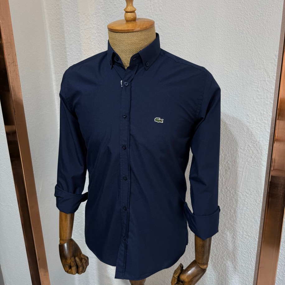 LACOSTE MİCRO GÖMLEK LACİVERT RENK