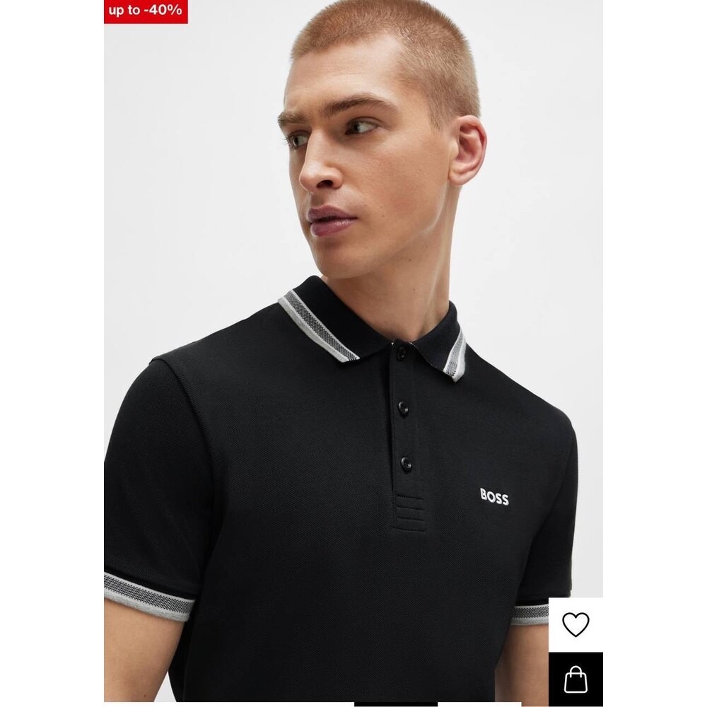 Boss Polo Yaka Siyah