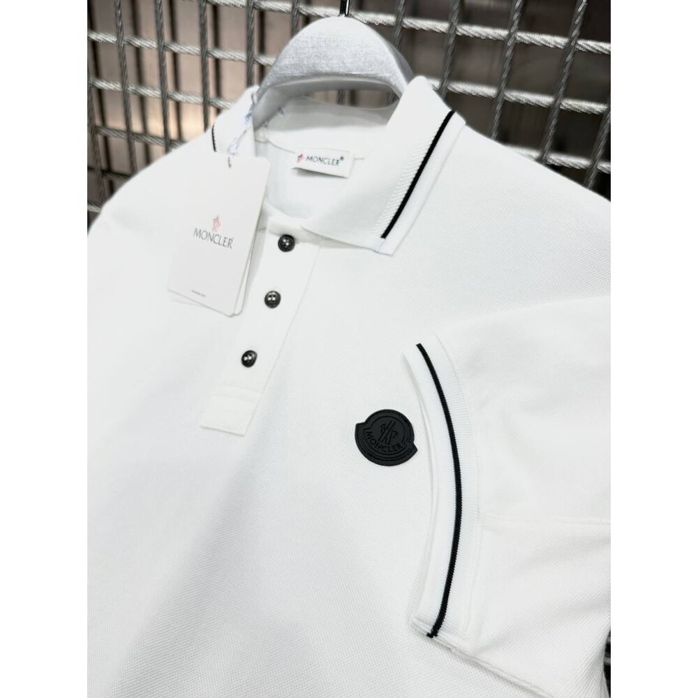 Moncler Polo Yaka Beyaz