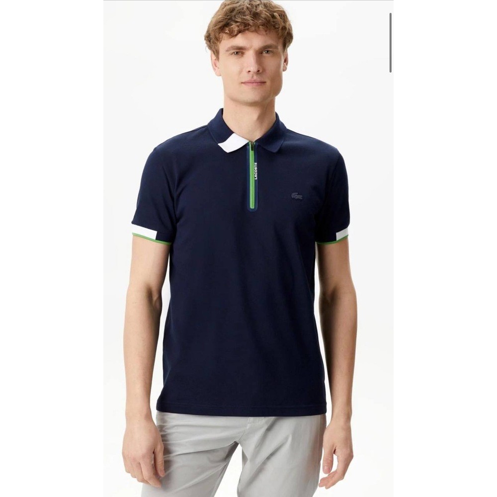 Lacoste Polo Yaka Ferm. Lacivert