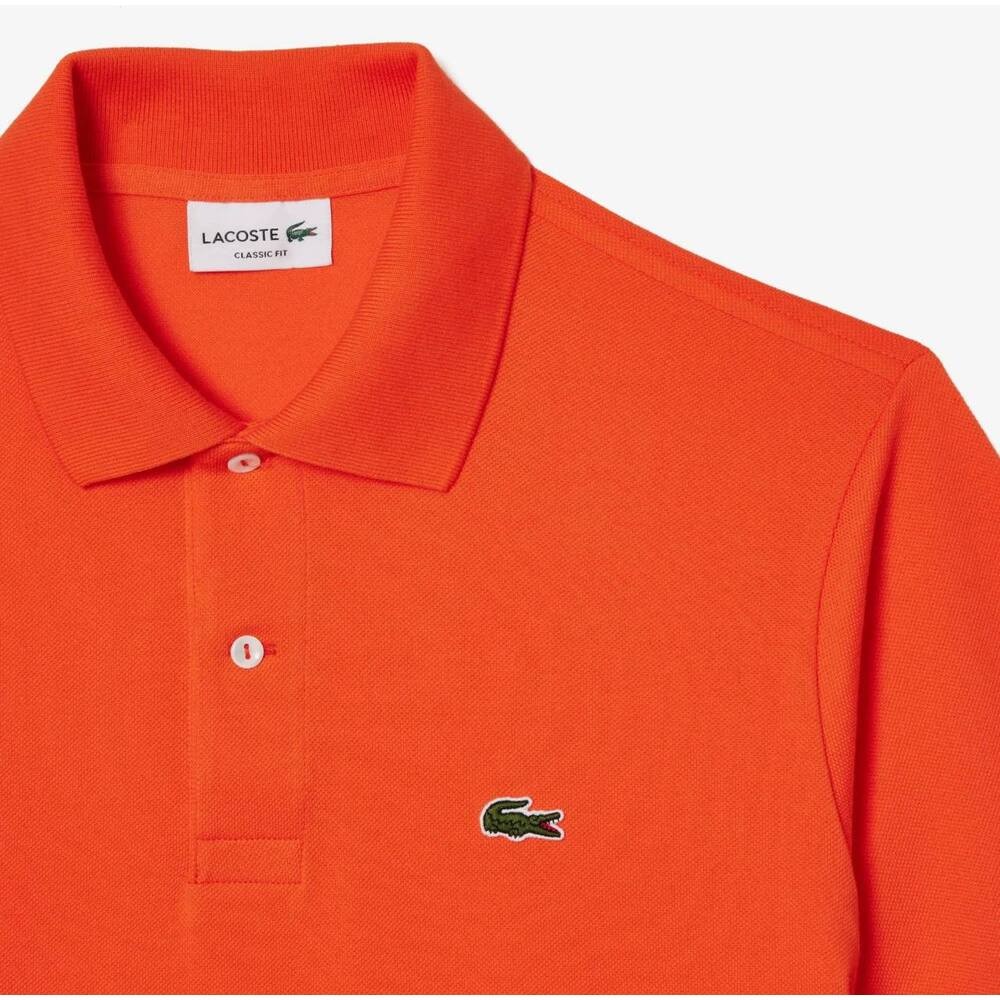 Lacoste Klasik Polo Yaka Uzun Kollu Turuncu