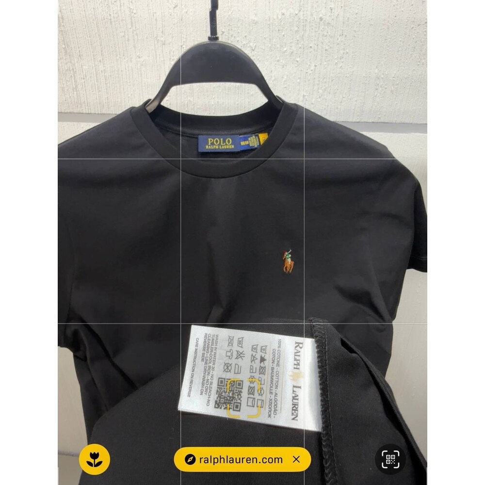 Polo Ralph Lauren Basic Bisiklet Yaka Siyah