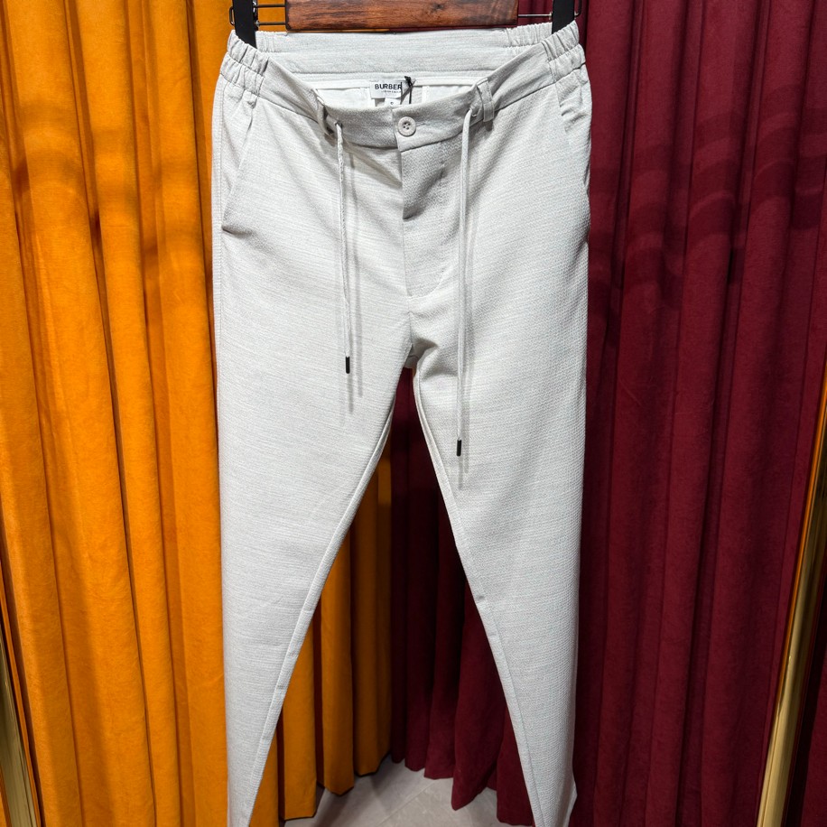 BURBERRY GOFRE KUMAŞ JOGGER GRİ RENK