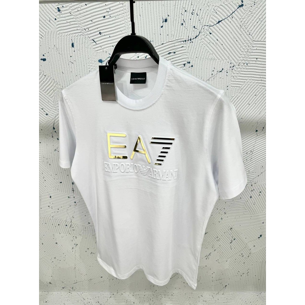 EA7 Emporio Armani Gold Kabartma Beyaz