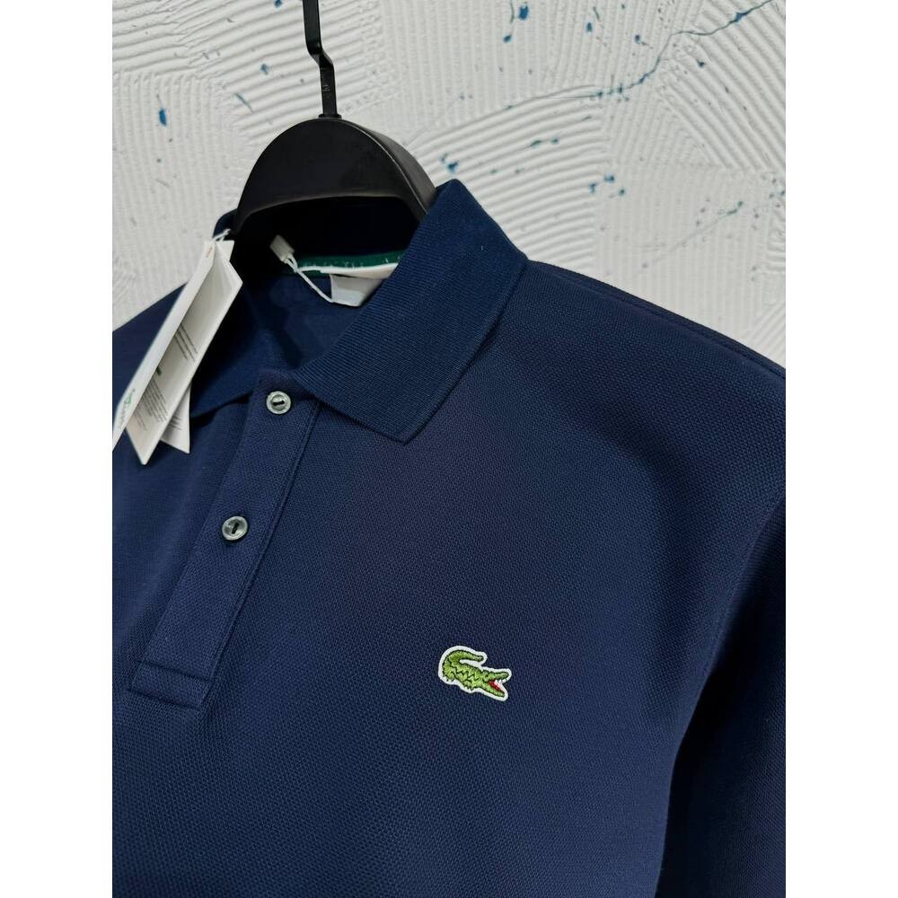 Lacoste Klasik Polo Yaka Uzun Kollu Lacivert