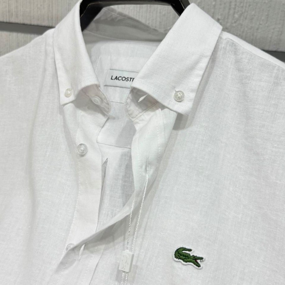 Lacoste Keten Gömlek Orj. Beyaz