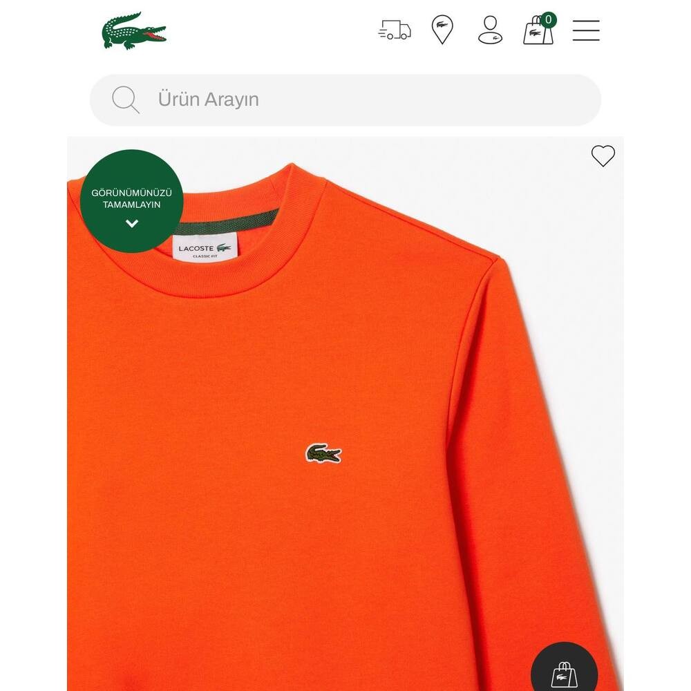 Lacoste Sweatshirt Turuncu