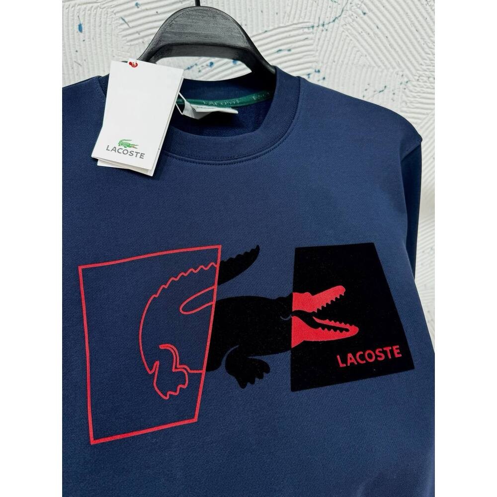 Lacoste Sweatshirt Floklu Lacivert