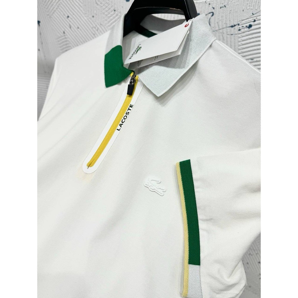 Lacoste Polo Yaka Ferm. Beyaz