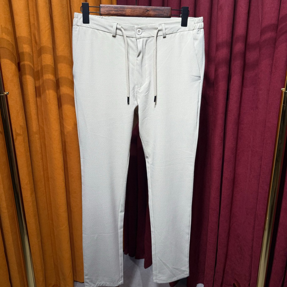 BURBERRY GOFRE KUMAŞ JOGGER KREM RENK