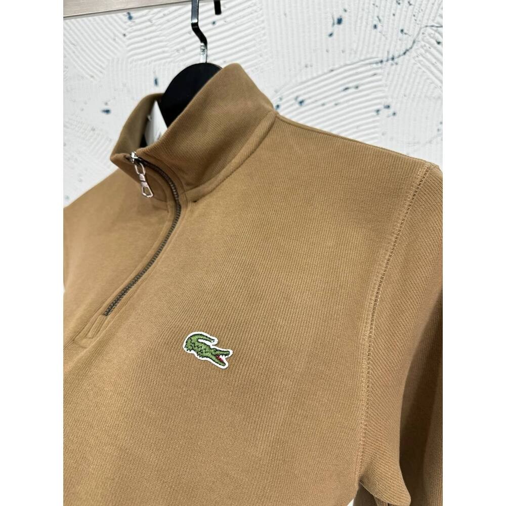 Lacoste Fermuarlı Sweatshirt Kahverengi