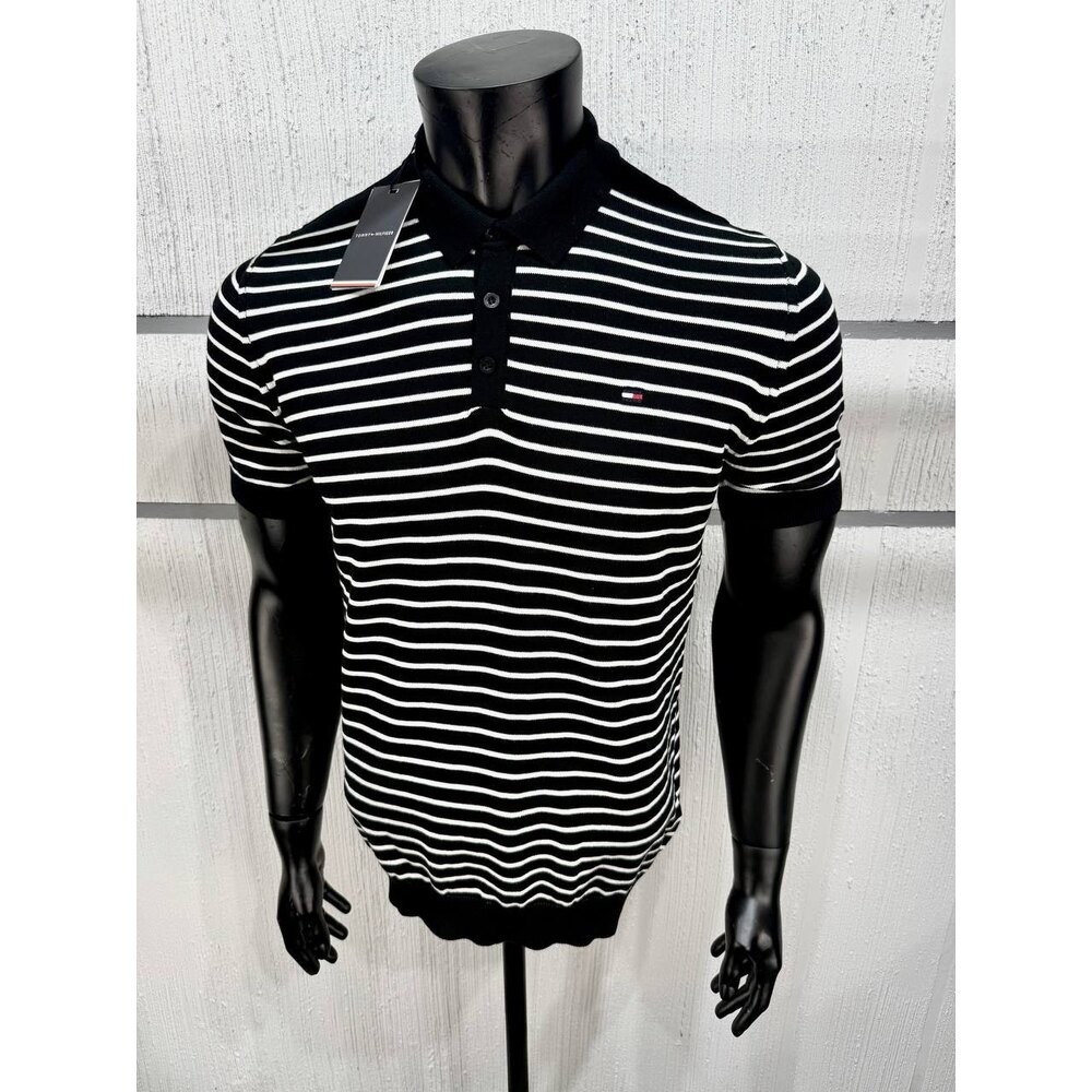 Tommy Hilfiger Polo Yaka Triko Siyah