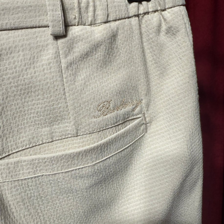 BURBERRY GOFRE KUMAŞ JOGGER KREM RENK