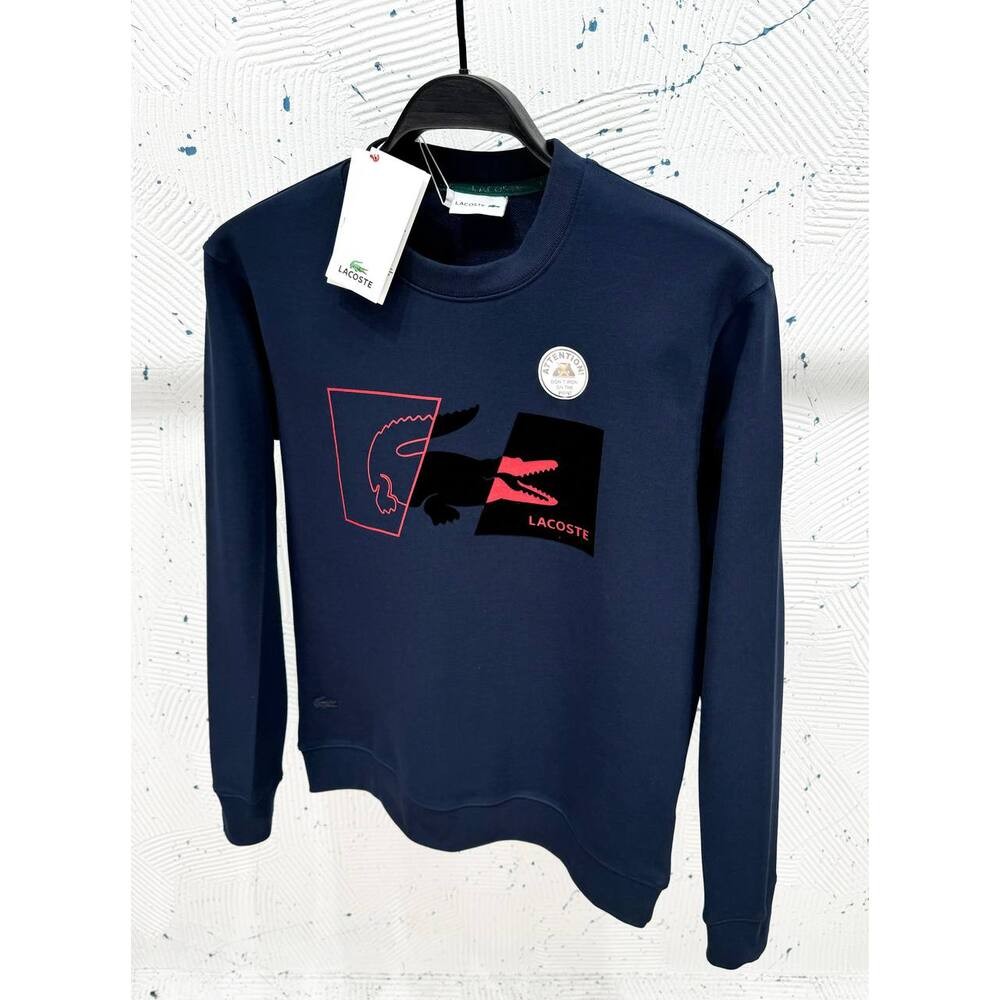 Lacoste Sweatshirt Floklu Lacivert