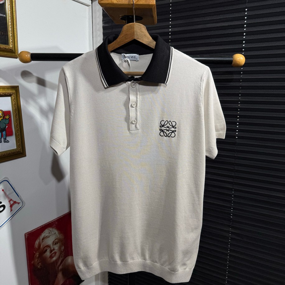 LOEWE POLO YAKA TRİKO KOYU KREM RENK