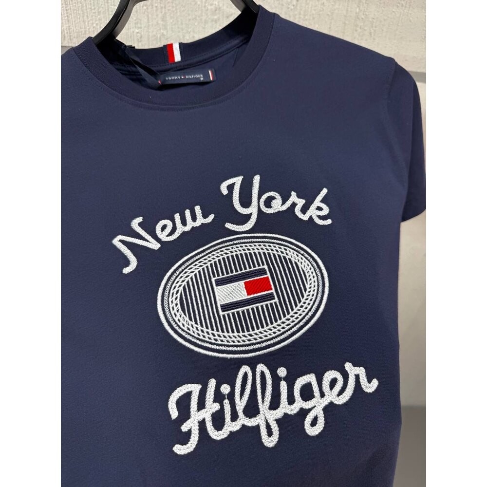 Tommy Hilf. New York Bisiklet Yaka Lacivert