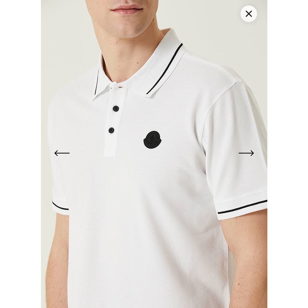 Moncler Polo Yaka Beyaz
