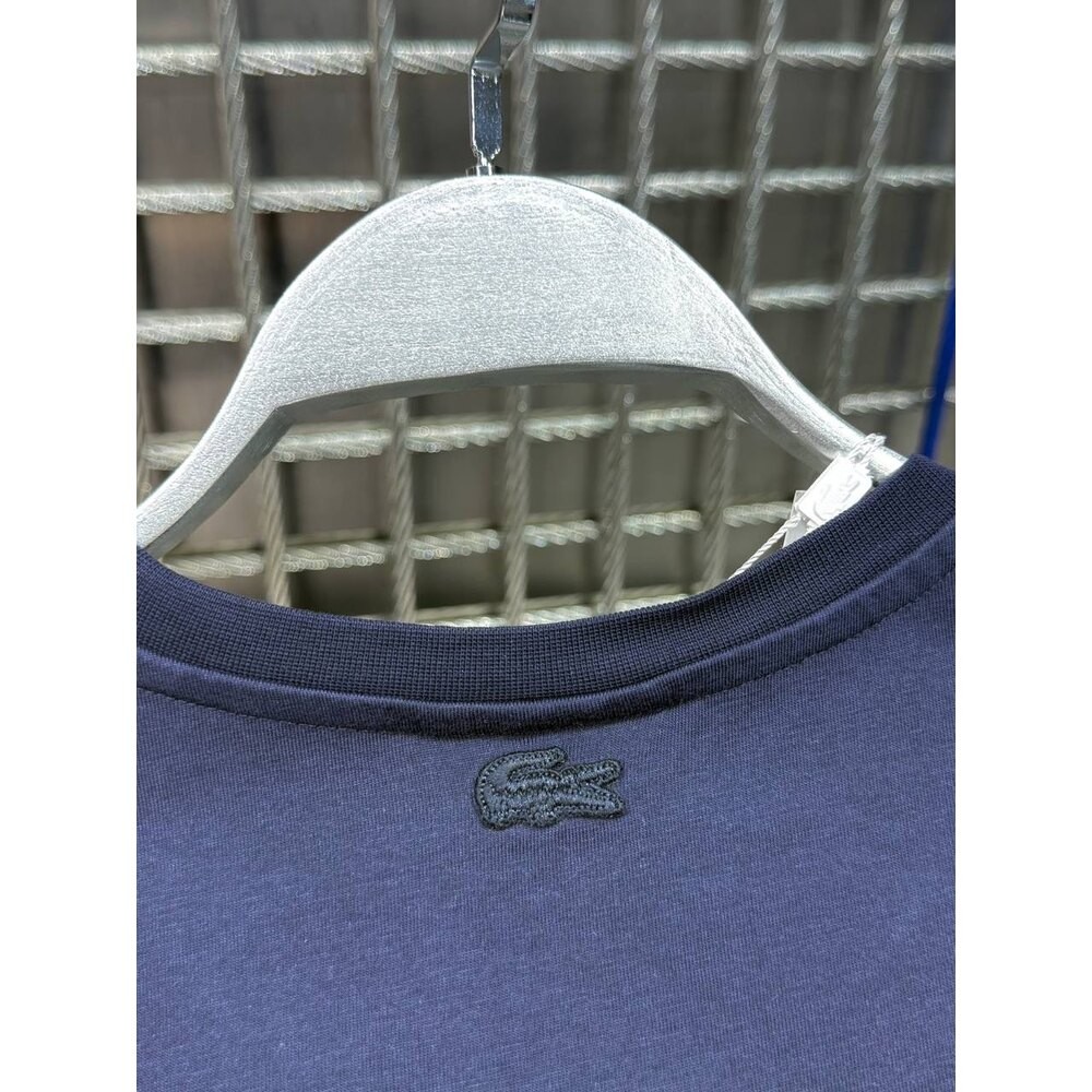 Lacoste Paris Baskılı Bisiklet Yaka Lacivert