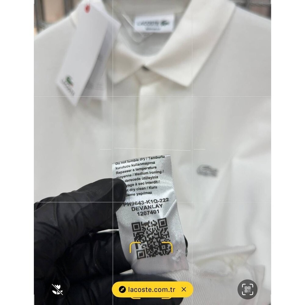Lacoste Paris Polo Yaka Beyaz