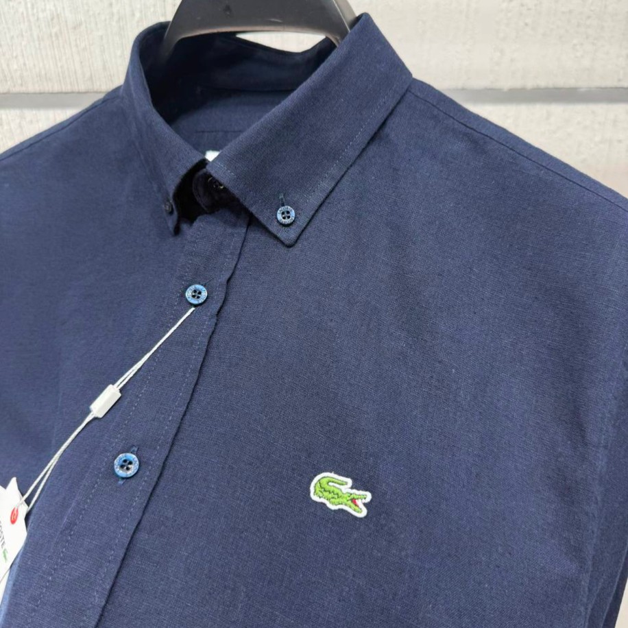 Lacoste Keten Gömlek Orj. Lacivert