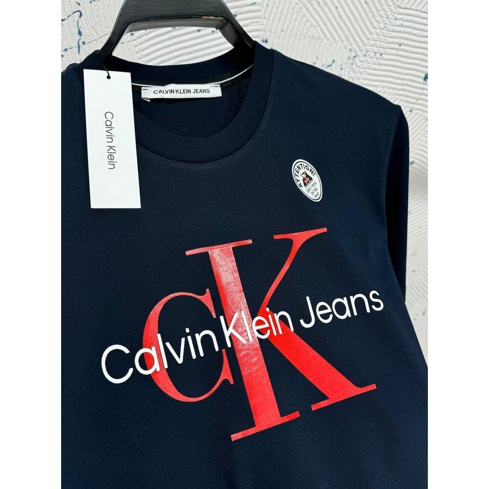 Calvin Klein CK Bisiklet Yaka Lacivert