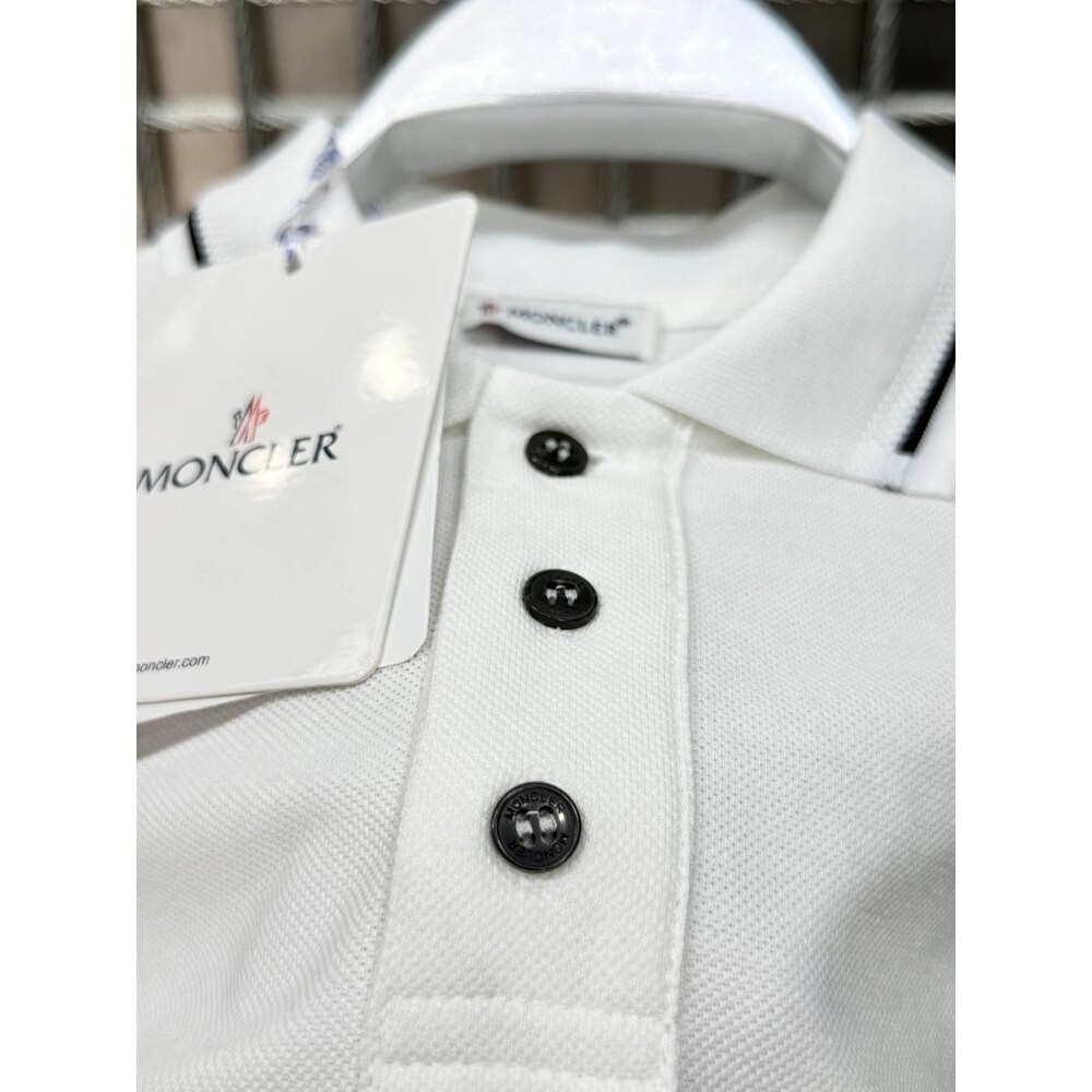 Moncler Polo Yaka Beyaz