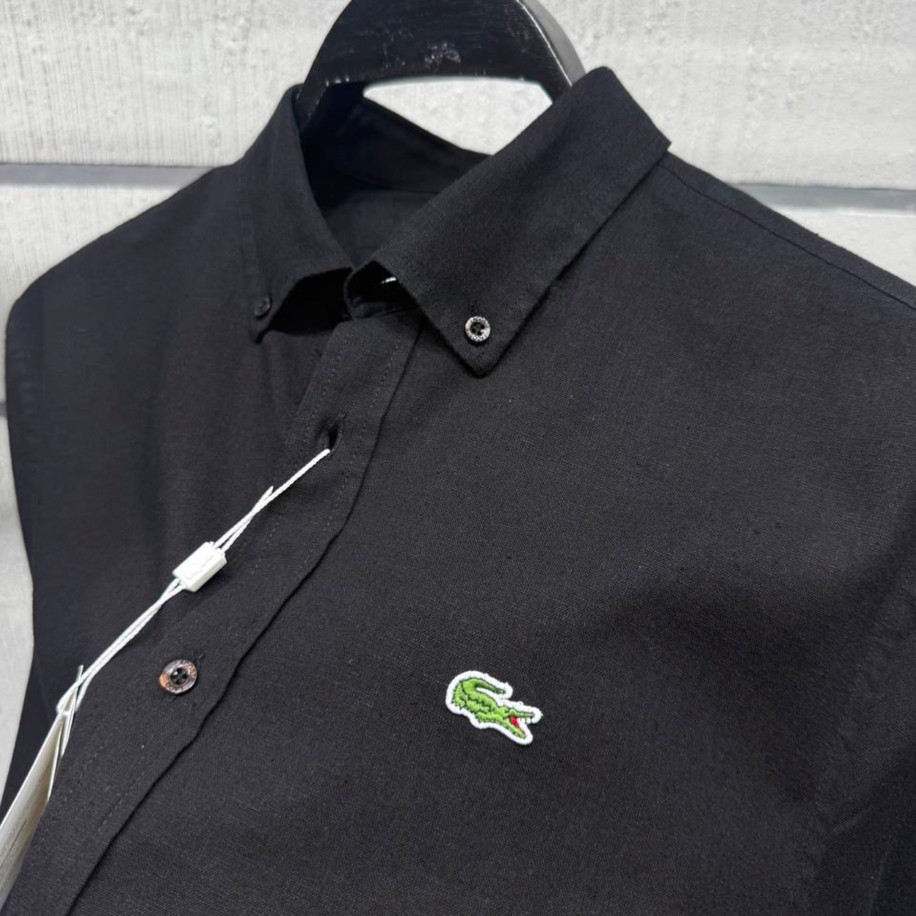 Lacoste Keten Gömlek Orj. Siyah
