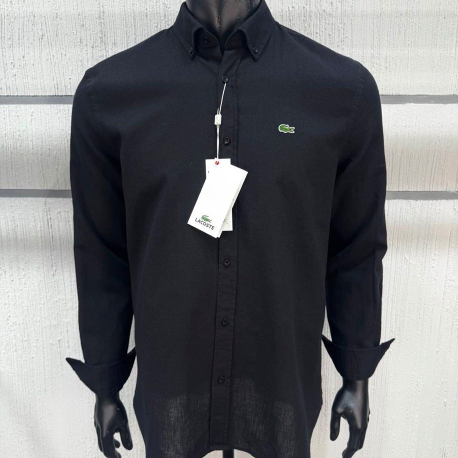 Lacoste Keten Gömlek Orj. Siyah
