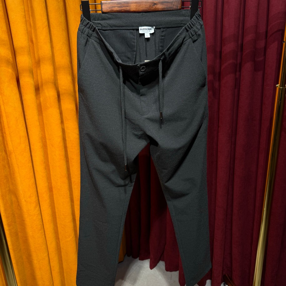 BURBERRY GOFRE KUMAŞ JOGGER KOYU FÜME RENK