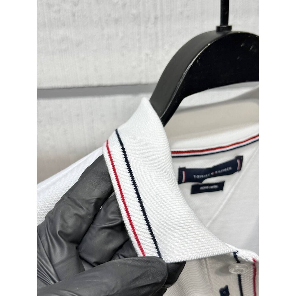 Tommy Hilfiger Polo Yaka D Beyaz